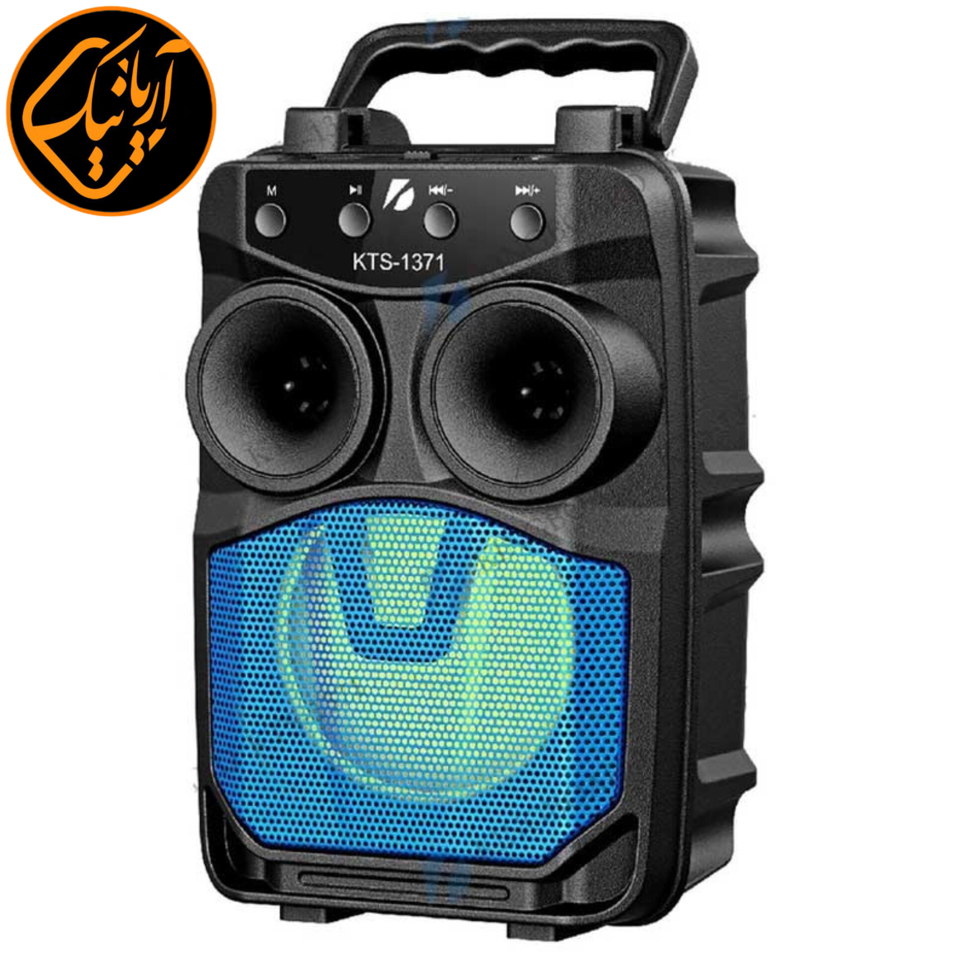 اسپیکر بلوتوثی بی سیم، رادیو موج FM ، نورپردازی داخلی RGB فلش خور بسیار با کیفیت و اصلی KTS-1371