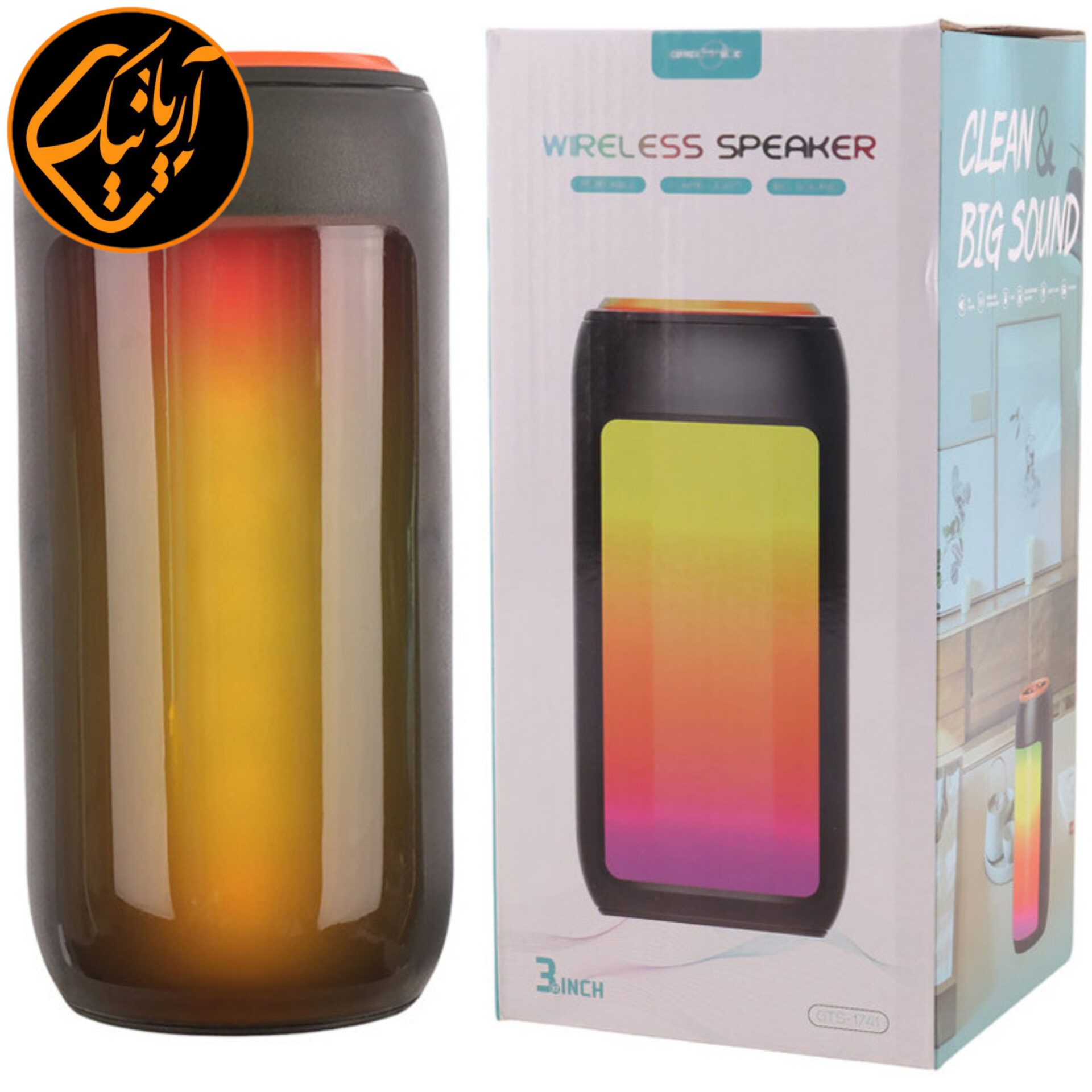 مینی اسپیکر بلوتوثی بی سیم، رادیو قدرتمند فلش خور اورجینال GTS-1741