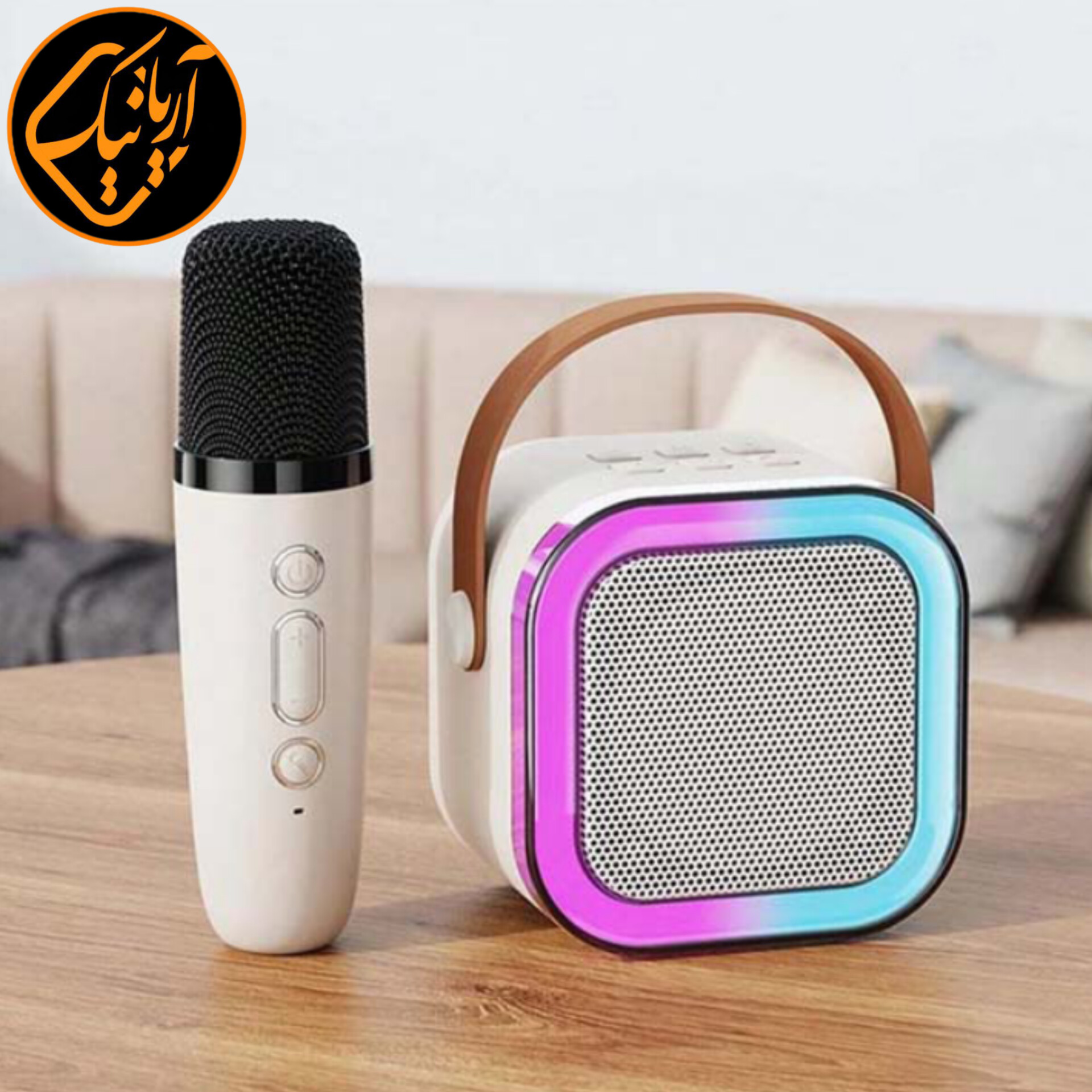 اسپیکر بلوتوثی شارژی بی سیم به همراه میکروفون اصلی k-12