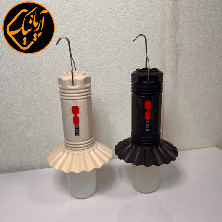چراغ قوه و چراغ آویز شارژی با قابلیت مگنت باتری خور مناسب شرایط اضطراری مدل JB-968L
