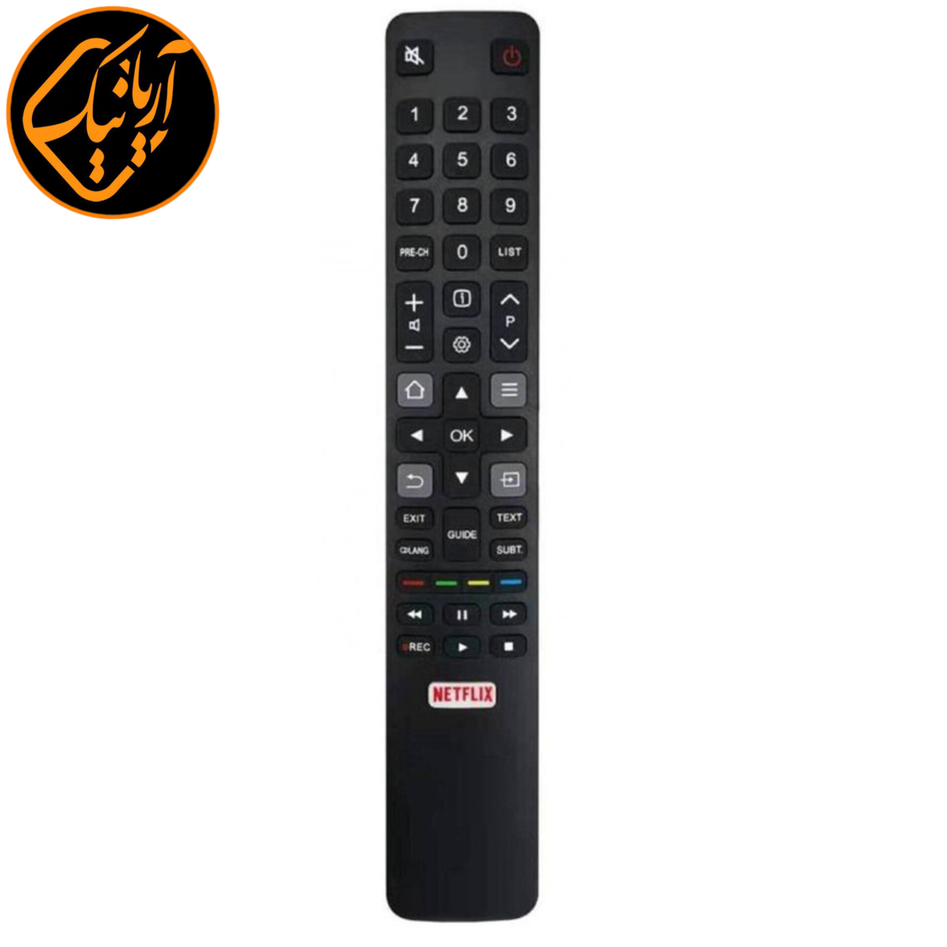 کنترل شرکتی باریک نتفلیکس دار تی سی ال میکروسوییچ اصلی RM-L1508