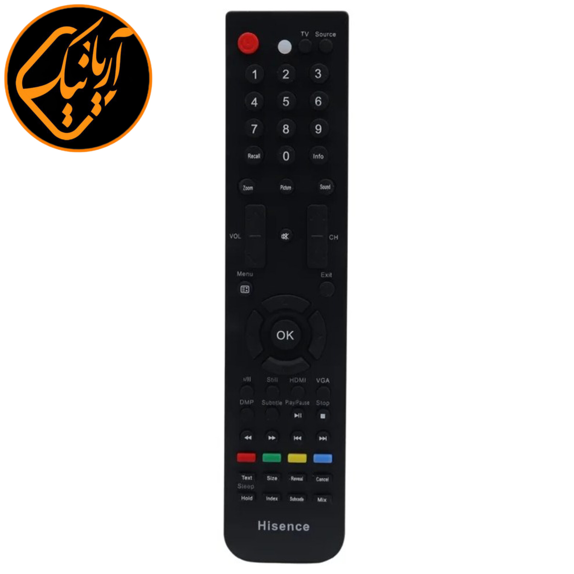 ریموت کنترل شرکتی تلویزیون هایسنس بادوام و اصلی EN-31767A