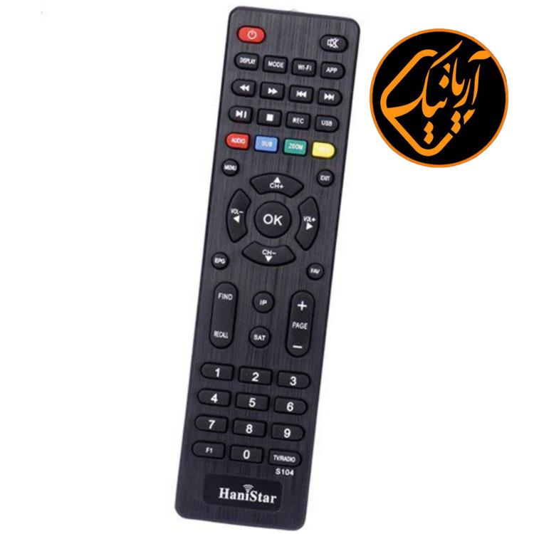 کنترل اصلی گیرنده دیجیتال هانی استار با کیفیت بسیار عالی معمولی و درجه یک مدل S104