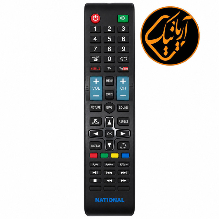 کنترل تلویزیون ناسیونال طرح 1078