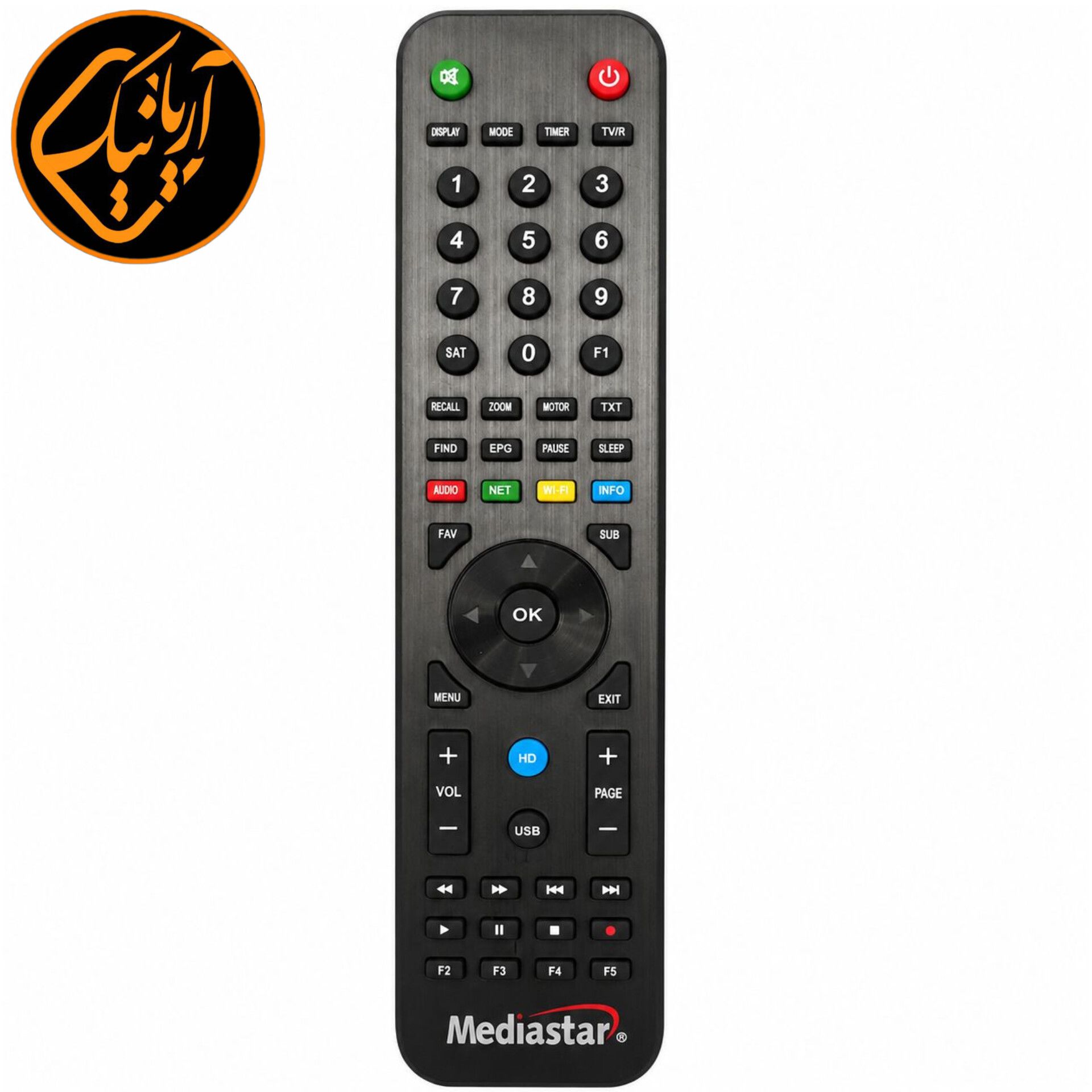 کنترل اصلی و فابریک گیرنده دیجیتال مدیا استار 1000 و 3000 معمولی و درجه یک