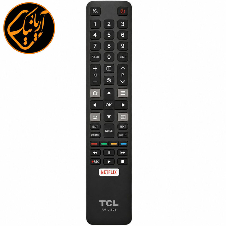 کنترل میکروسوئیچ کلید پلاتینی باریک تلویزیون تی سی ال نتفلیکس دار اصلی و شرکتی TCL NETFLIX