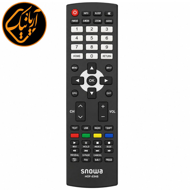 کنترل اصلی شرکتی تلویزیون اسنوا SNOWA 53HS اورجینال