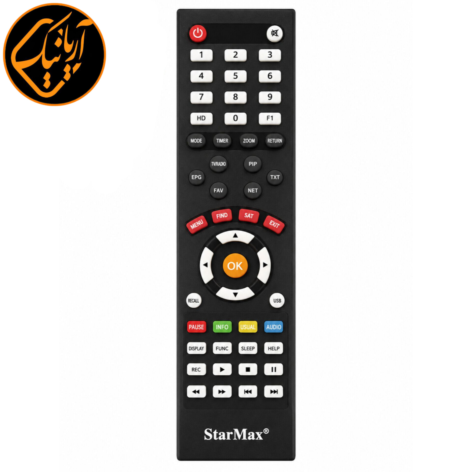کنترل فابریک و شرکتی گیرنده دیجیتال استار مکس اورجینال با کیفیت عالی مدل A6