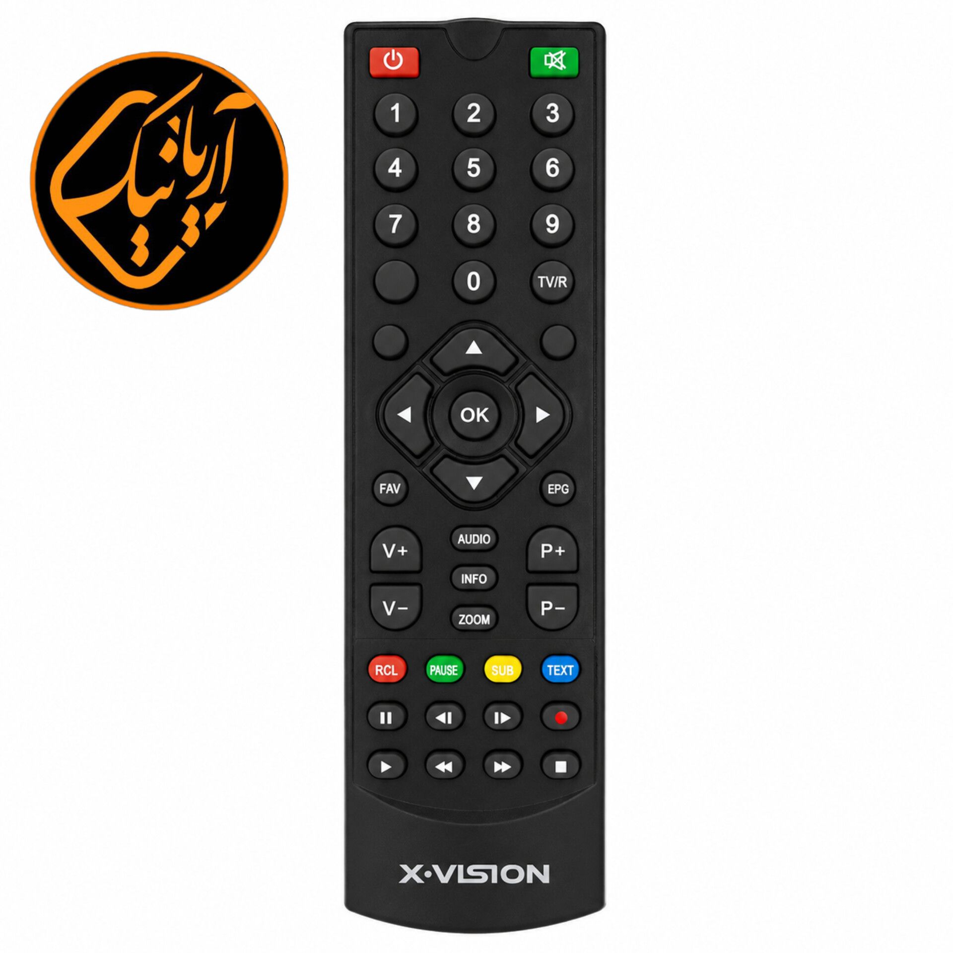 کنترل اصلی شرکتی گیرنده دیجیتال ایکس ویژن X.VISION 1251 اورجینال با کیفیت بسیار عالی