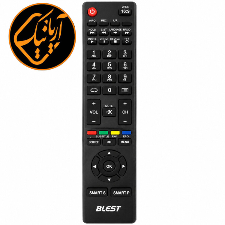 کنترل اصل شرکتی تلویزیون بلست اورجینال با کیفیت عالی و مرغوب 16:9 Blest