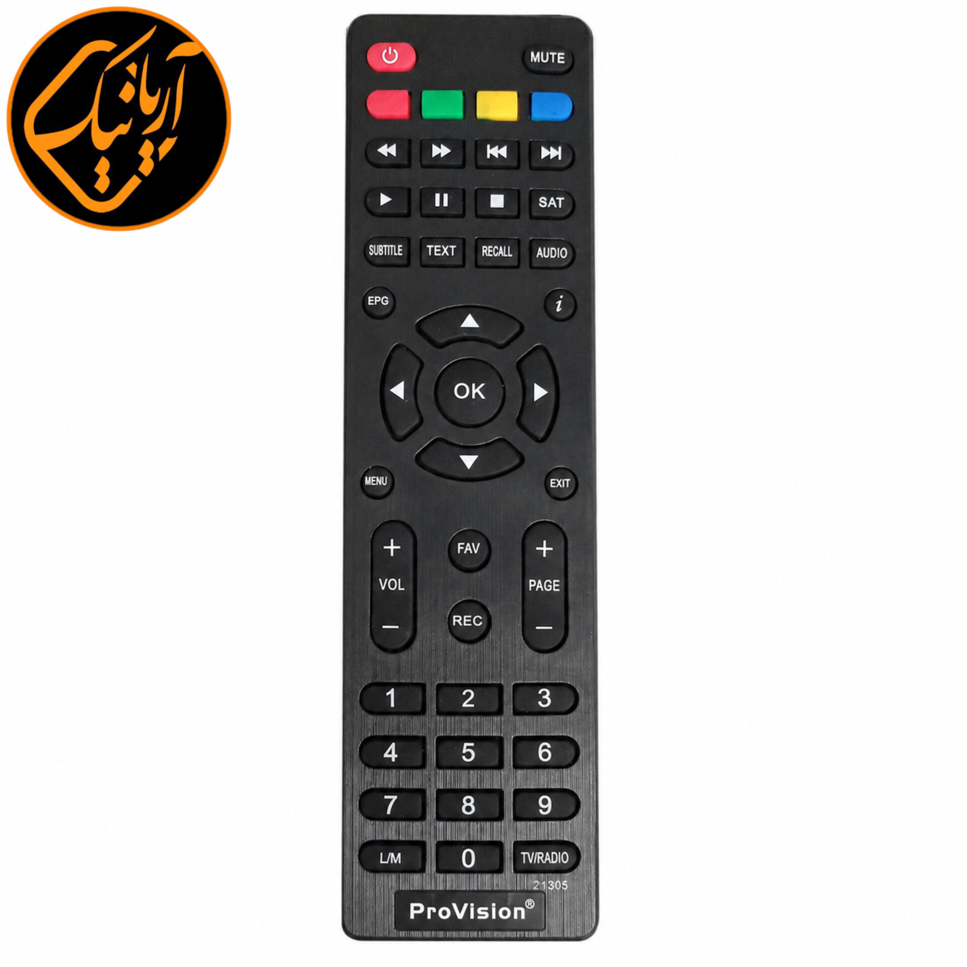کنترل گیرنده دیجیتال پروویژن تخت کد 21305 اصلی