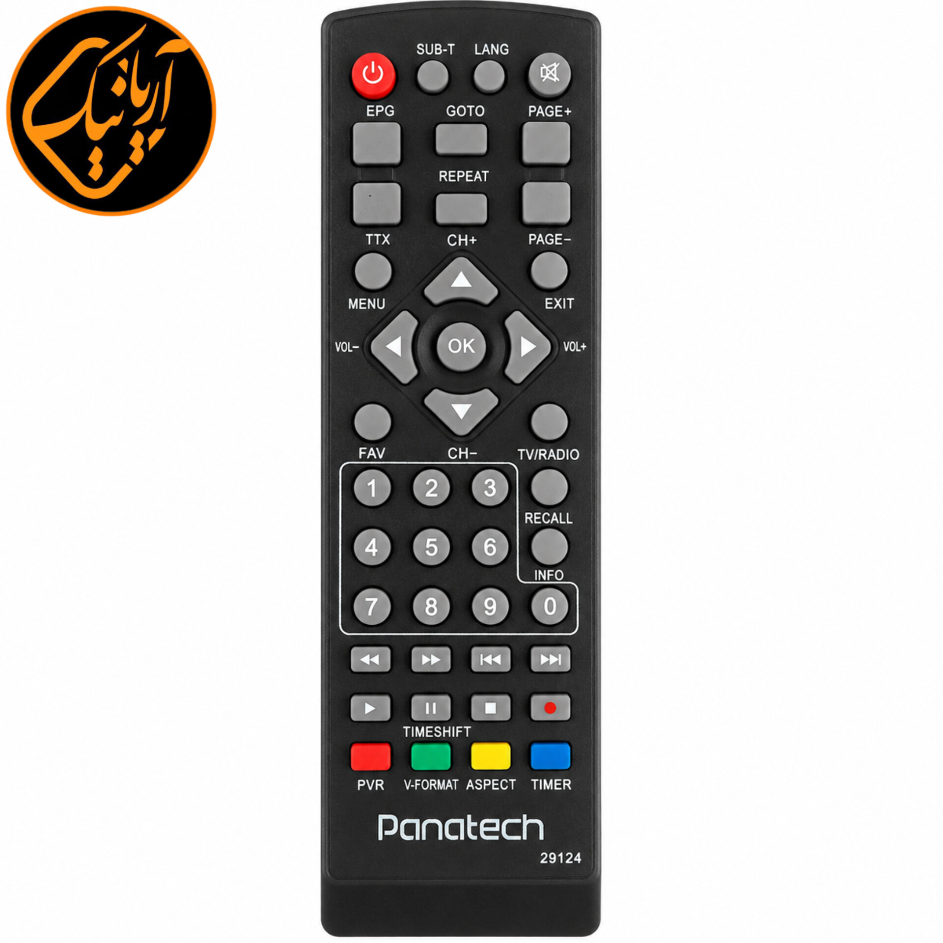 کنترل گیرنده دیجیتال پاناتک کد 29124 اصلی درجه یک