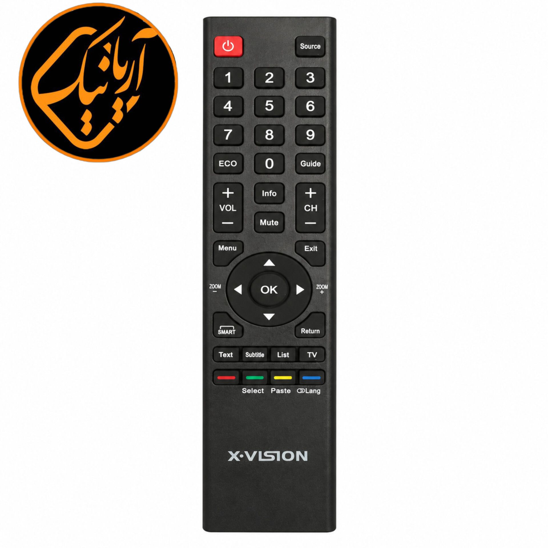 کنترل تلویزیون ایکس ویژن مدل تخت میکروسوئیچی اصلی