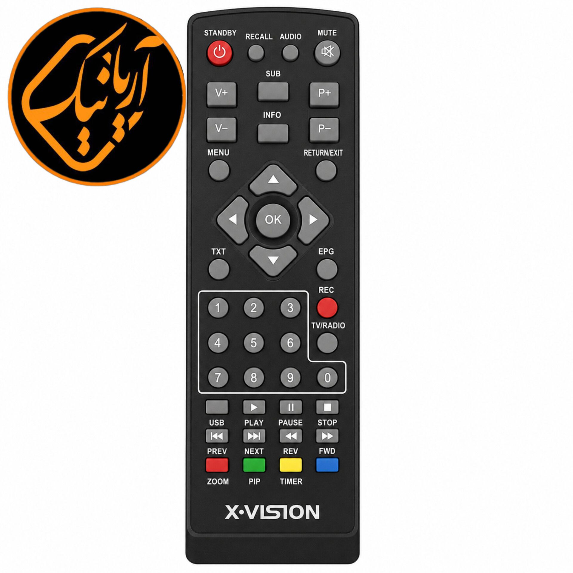 کنترل شرکتی گیرنده دیجیتال ایکس ویژن کوتاه اصلی با کیفیت عالی