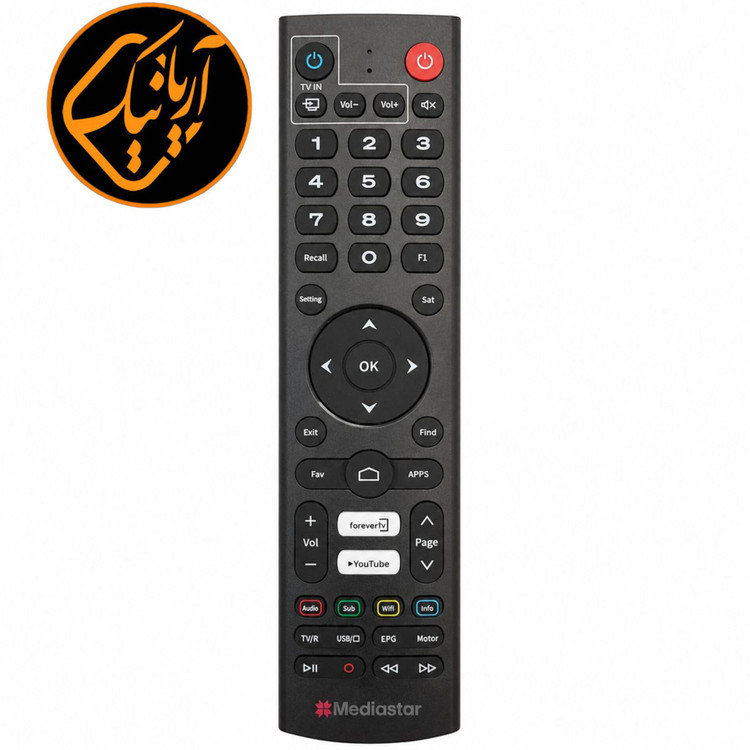 کنترل میکروسوئیچی گیرنده دیجیتال مدیا استار مدل هشتگ دارای کلید یوتیوب، وایفای کیفیت درجه یک