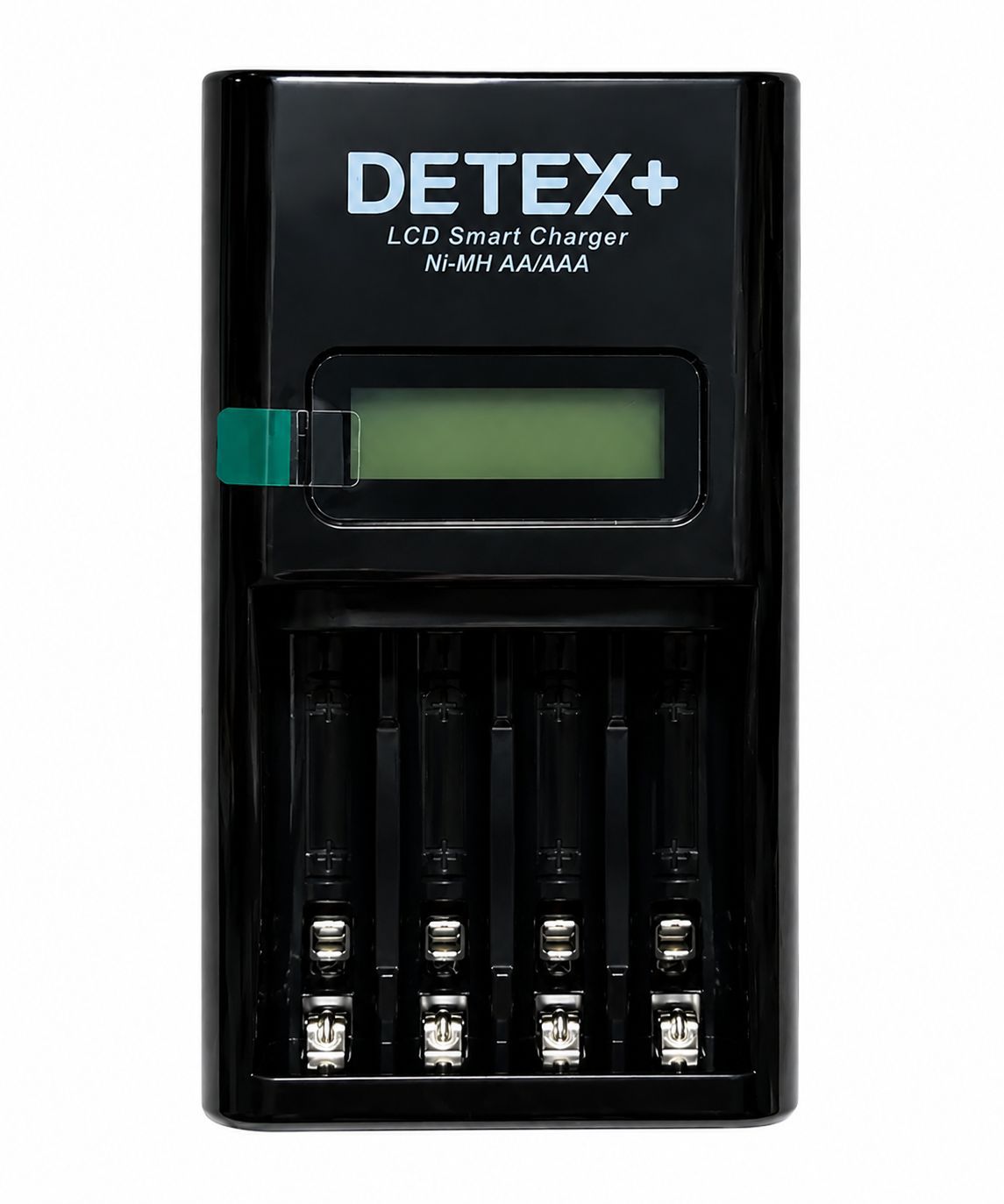 شارژر هوشمند باتری قلمی و نیم قلمی DETEX+ LCD Smart Charger | شارژر باتری AA و AAA با قطع خودکار