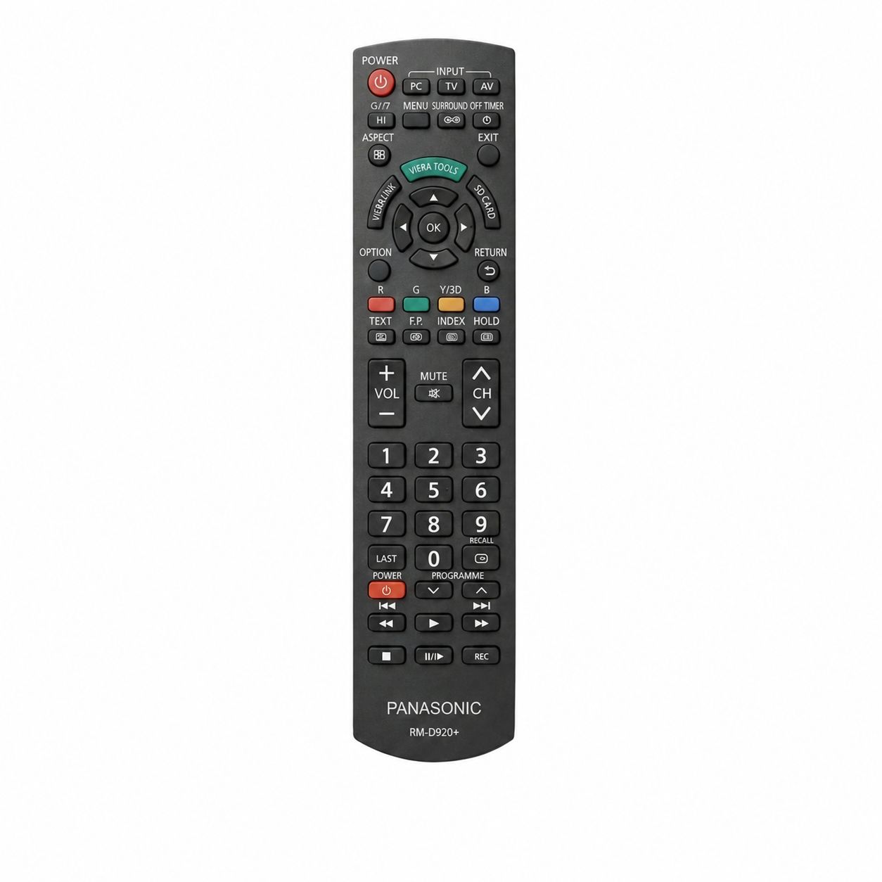 کنترل همه کاره تلویزیون LED پاناسونیک 920 اصلی با کیفیت عالی / درجه یک سازگار با مدل های پاناسونیک