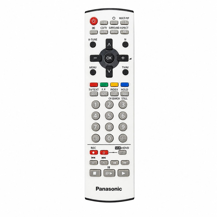 کنترل تلویزیون پاناسونیک گائو سفید اورجینال | ریموت کنترل Panasonic Original مناسب تلویزیون LED و LCD