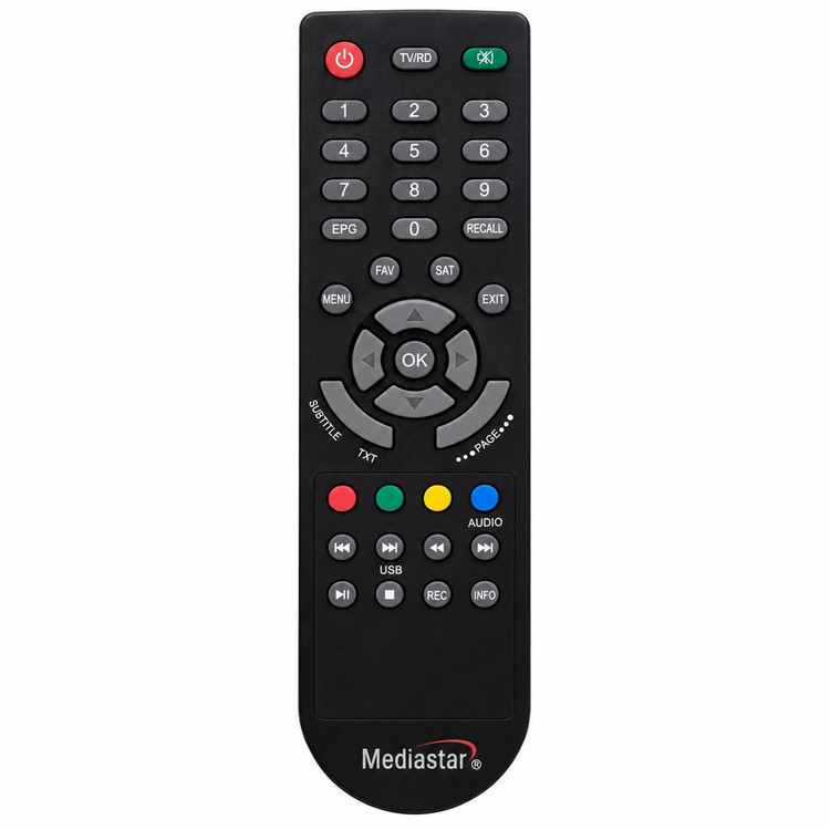 کنترل گیرنده دیجیتال مدیا استار 1244 ته گرد اصلی با کیفیت عالی | ریموت Mediastar 1244 Original