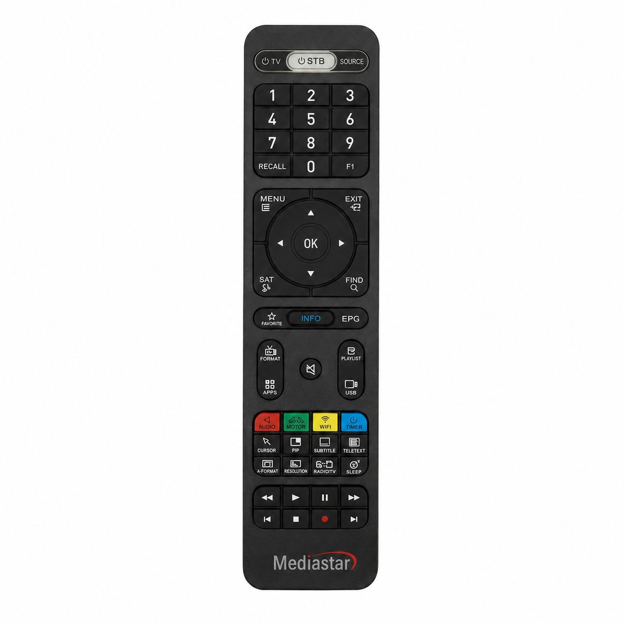 کنترل گیرنده دیجیتال مدیا استار 420 اصلی | کیفیت عالی | ریموت کنترل Mediastar 420