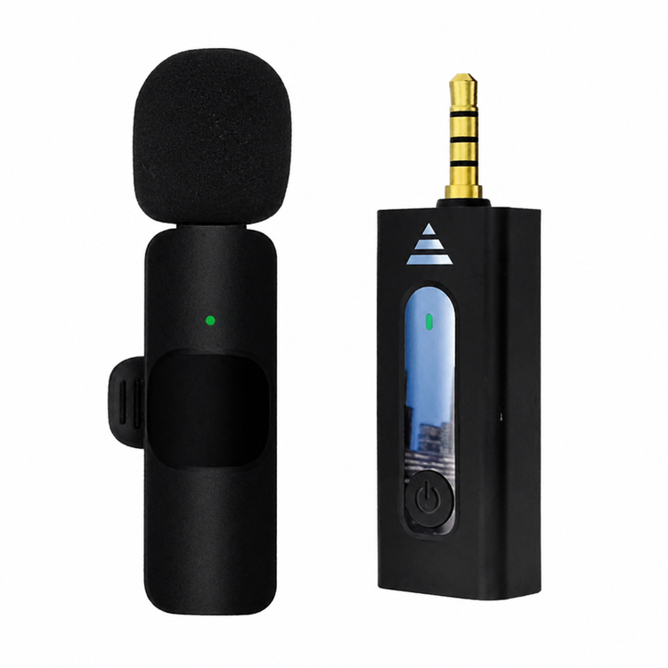 میکروفون یقه ای بی سیم مدل K35 اصلی میکروفون وایرلس یقه ای مخصوص موبایل، اسپیکر، دوربین، تولید محتوا و ضبط صدا