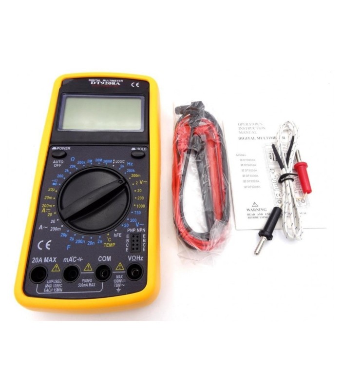 مولتی متر دیجیتال و خازن سنج گیلسان GILSUN مدل DT9208A
