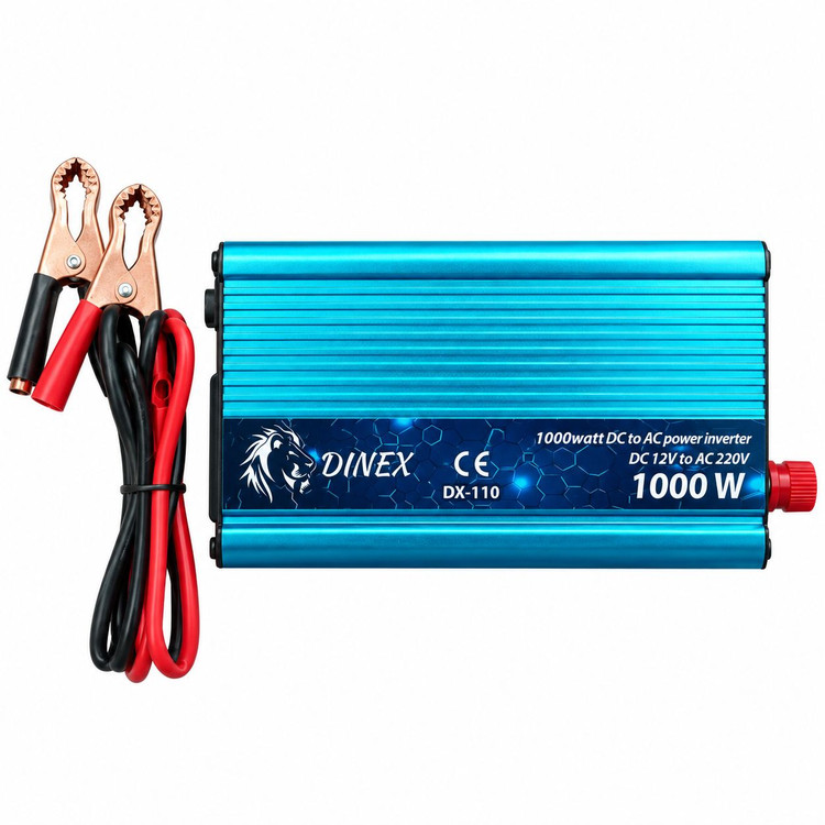 اینورتر 1000 وات دینکس مدل DX-110 اصلی مبدل برق خودرو 12 به 220 ولت مناسب برای سفر، کمپینگ و شرایط اضطراری