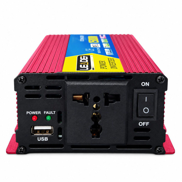 اینورتر 1500 وات لیدر مدل SAA-1500A اصلی مبدل برق 12 به 220 ولت دارای پورت USB مناسب برای سفر، کمپینگ و شرایط اضطراری