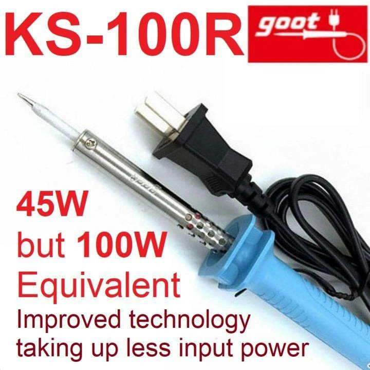 هویه برقی گات مدل KS-100R با توان 100 وات و نوک برفکی با کیفیت بالا مناسب کارهای تعمیراتی و الکترونیکی