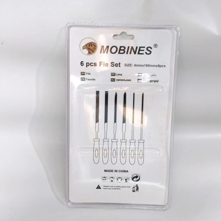 مجموعه 6 عددی سوهان زرگری موبینس mobines