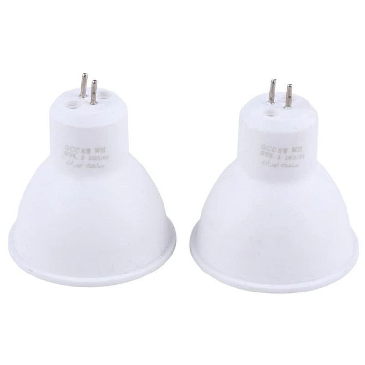 لامپ هالوژن سوزنی 8 وات LED پرتو درخشان پایه GU5.3 بسته بندی ۲عددی